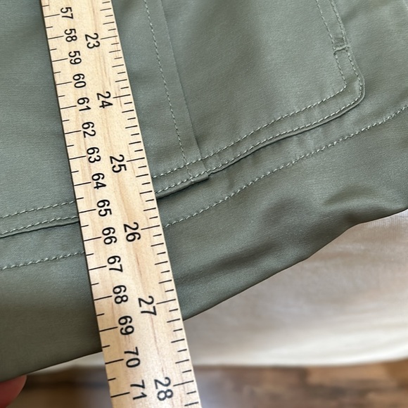 CHICO’S UTILITY JACKET WOMEN SIZE 8/10 OLIVE LONG SLEEVES - Picture 13 of 16